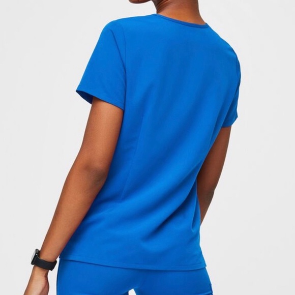 FIGS Casma Scrub Top Royal Blue XS - Picture 2 of 3